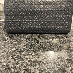Loewe Elegant Black Embossed Women's Wallet